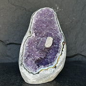 Precious amethyst stone, semi precious geode