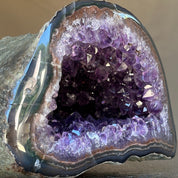Rare Find Natural Amethyst Geode Centerpiece Bowl
