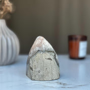 Raw purple amethyst geode, 3.5-inch tall, with a rough, natural stone base.