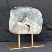 Uruguayan Quartz Geode With Stand For Collectors