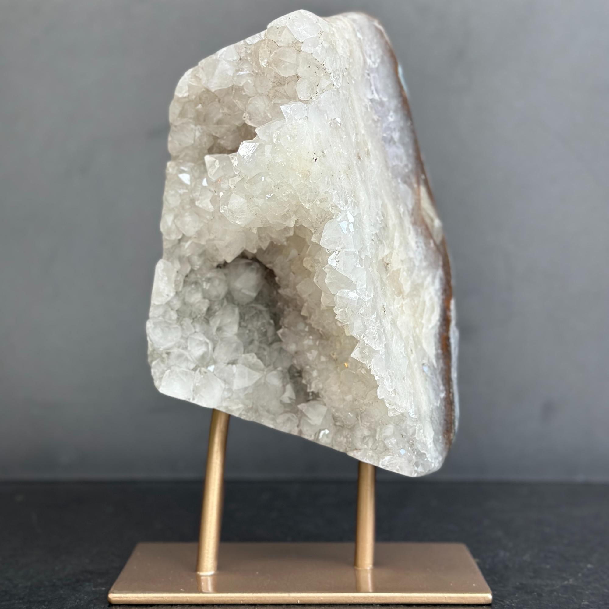 Geode crystal on a stand