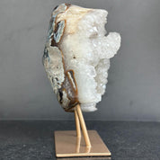 Geode crystal on a stand