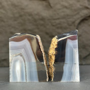 Natural Agate Crystal Bookends