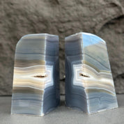 agate bookend set