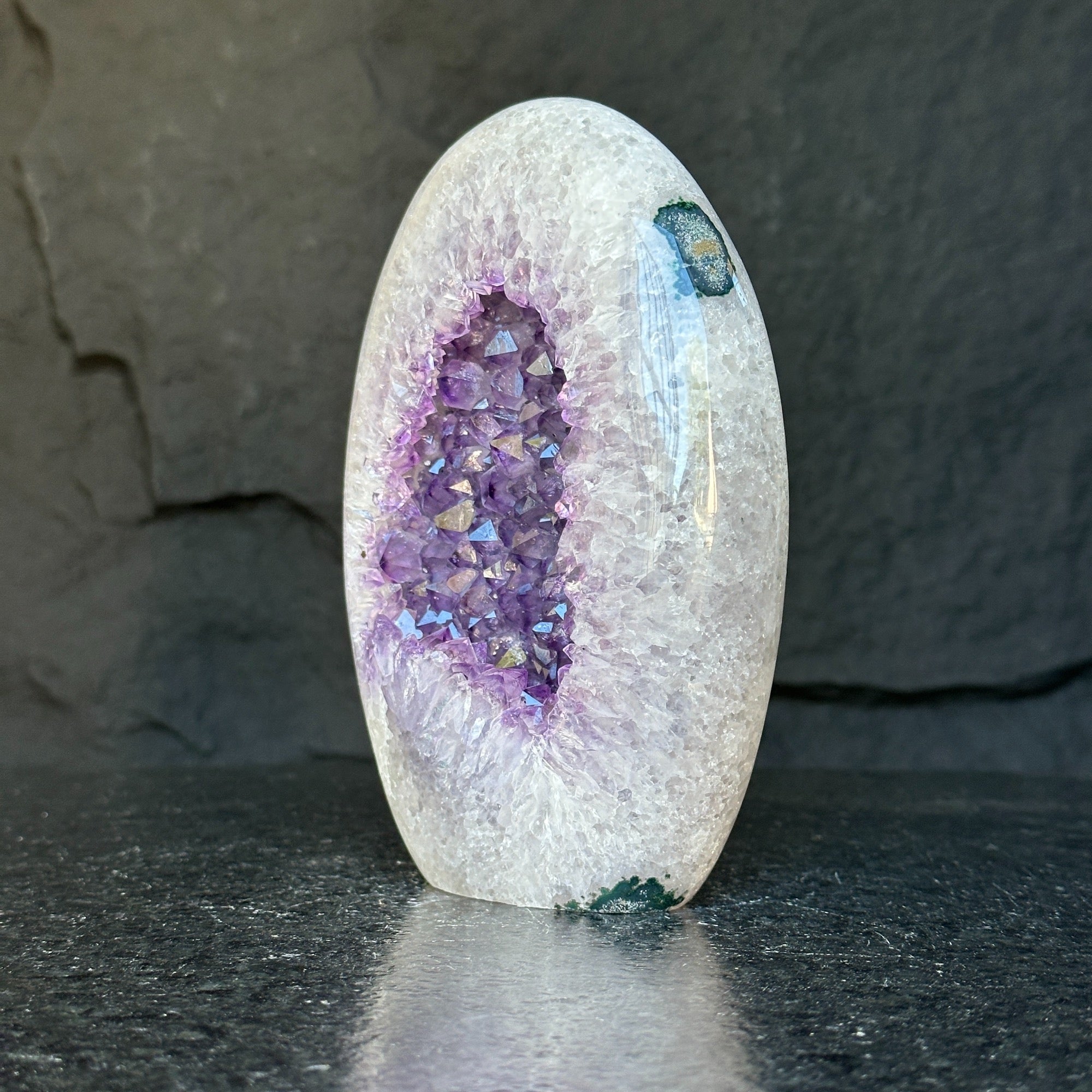 polished amethyst decoration