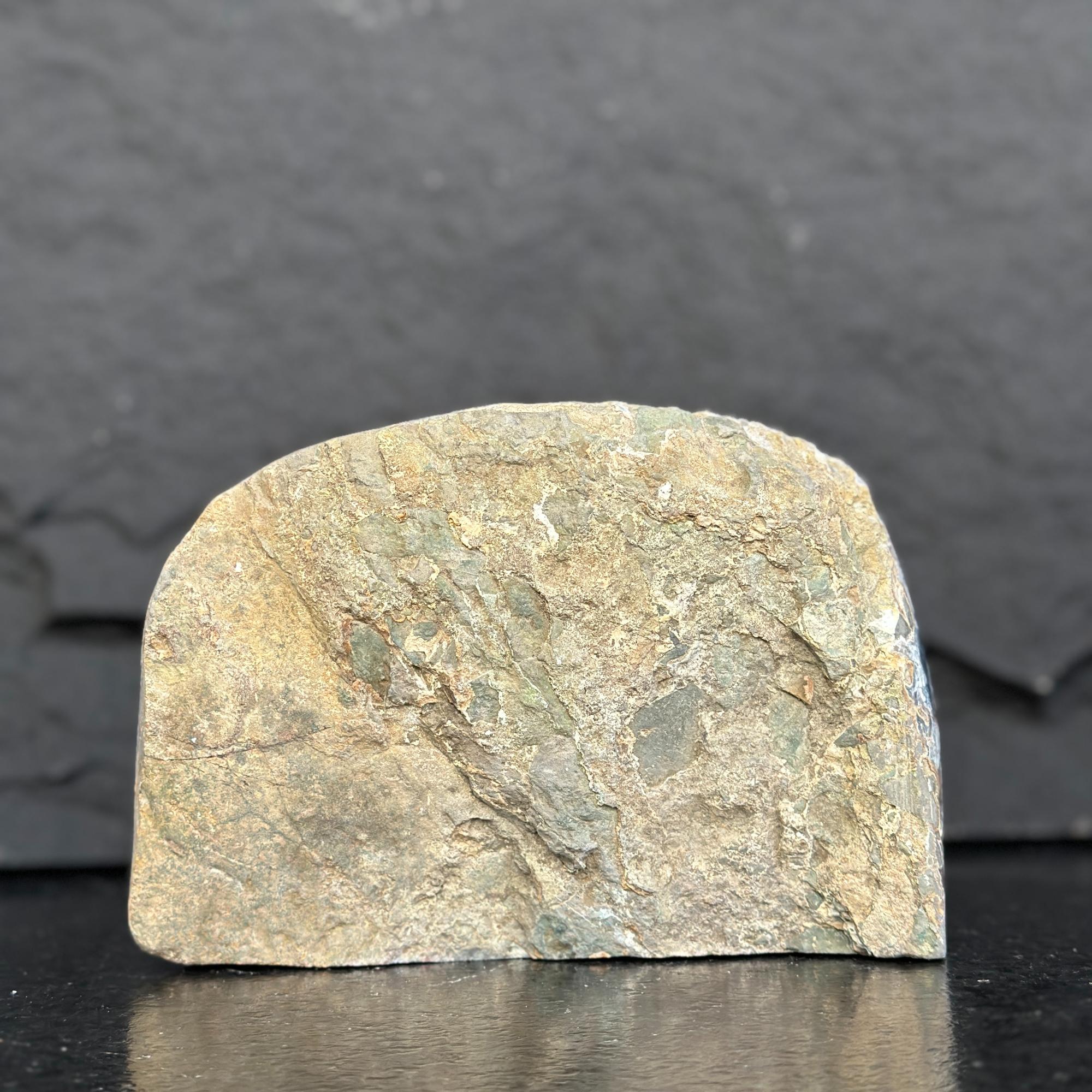 Geological sample on a dark background