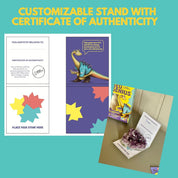Kit de descubrimiento Geo Genius de amatista para niños de DeepPurpleProject, con un cristal de amatista real, certificado de autenticidad y guía educativa.