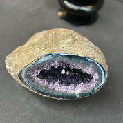 Extra Large Amethyst Geode Centerpiece With Agate