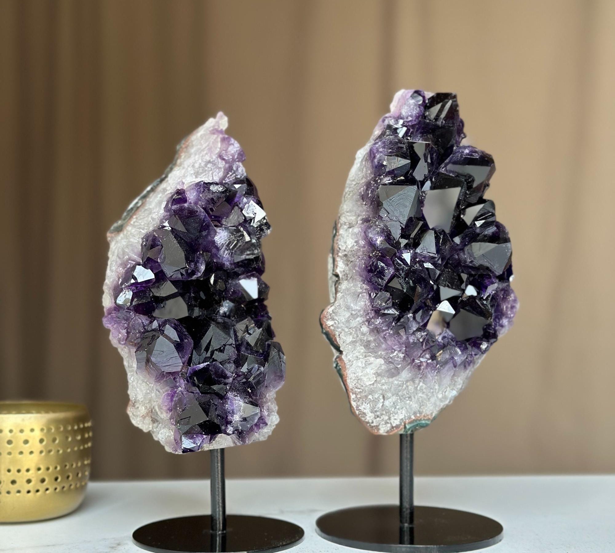 Top Grade Amethyst from Uruguay, Deep Purple and Large Crystals, Stone Decor, Raw amethysts