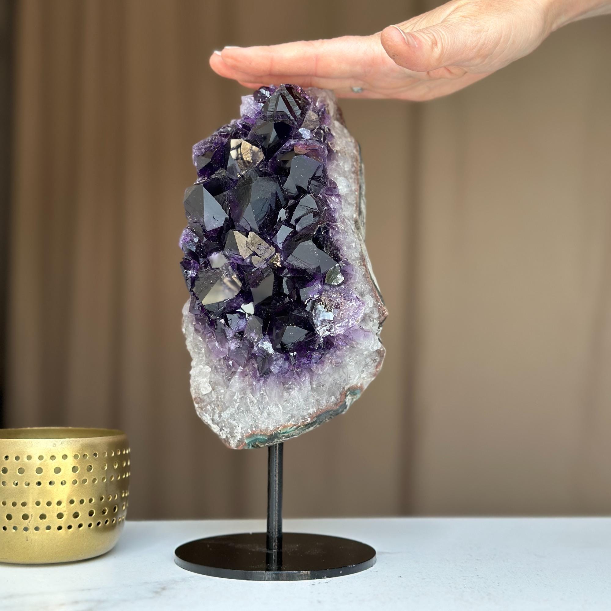 Top Grade Amethyst from Uruguay, Deep Purple and Large Crystals, Stone Decor, Raw amethysts