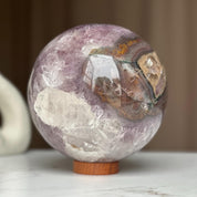 Extra Large Amethyst Geode Sphere, Crystal Ball, Open Sphere, Deep Purple Project Amethyst Geode