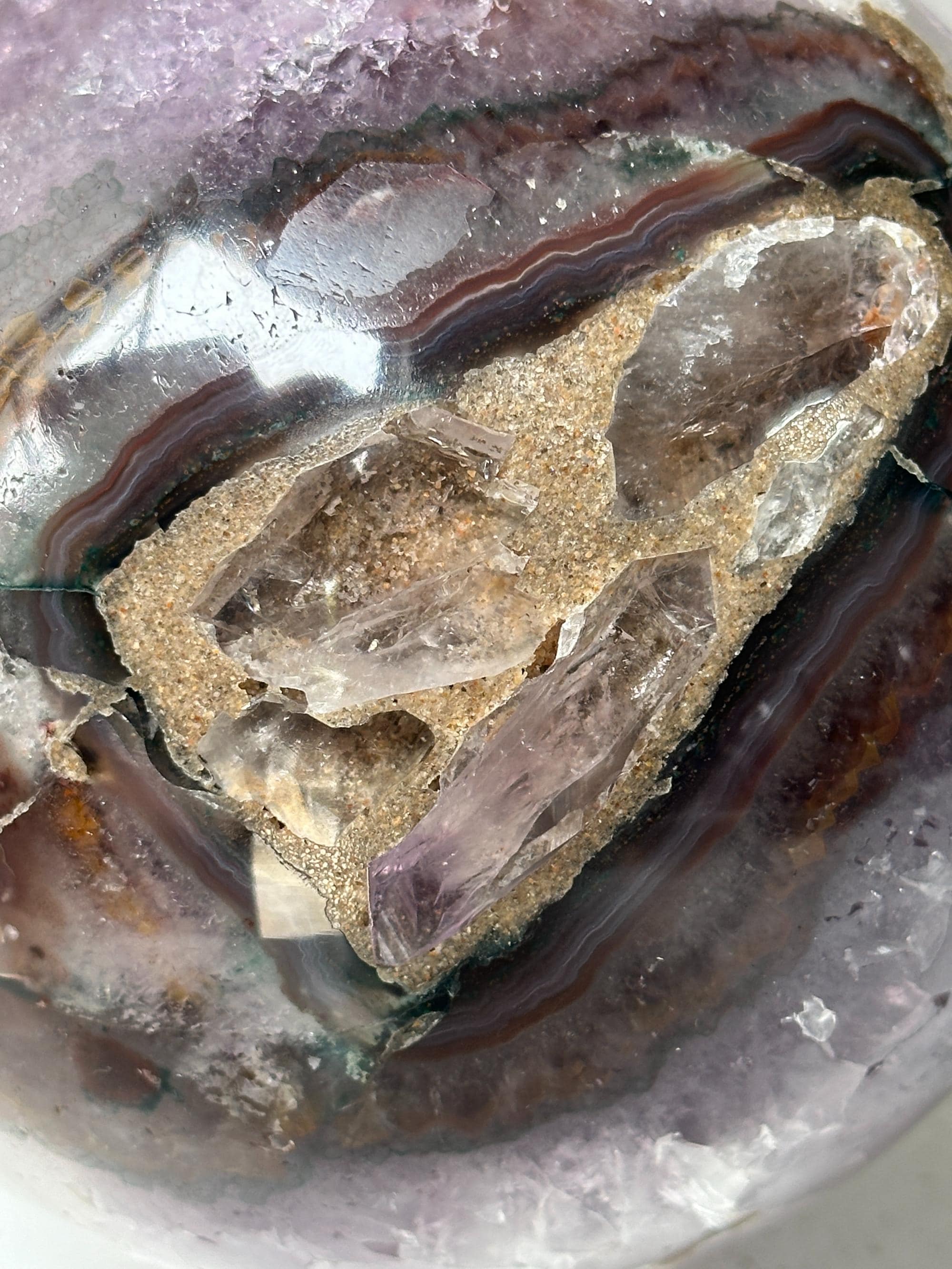 Extra Large Amethyst Geode Sphere, Crystal Ball, Open Sphere, Deep Purple Project Amethyst Geode