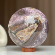 Extra Large Amethyst Geode Sphere, Crystal Ball, Open Sphere, Deep Purple Project Amethyst Geode