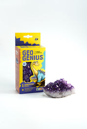 Geo Genius – Amethyst Discovery Kit for Kids (Ages 6+), Educational Crystal & Geology STEM Set