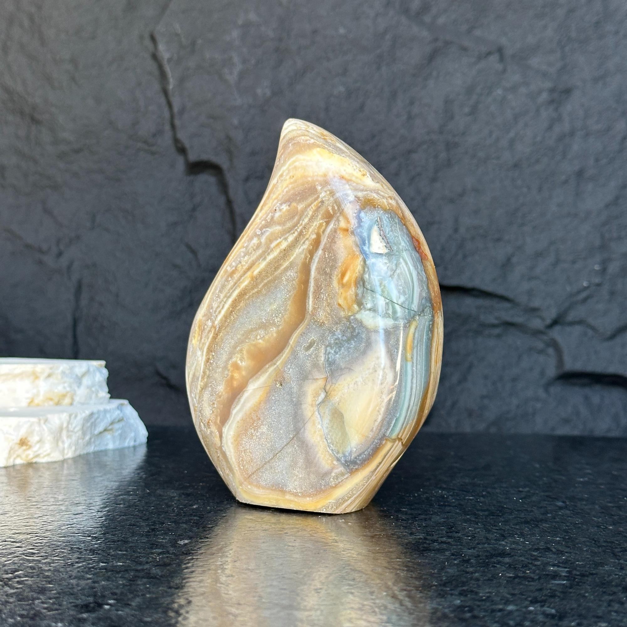 Jasper Stone from Uruguay Flame Shapped Crystals