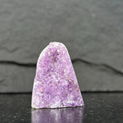 Pink Amethyst geode, Unique crystal cluster, Polished Amethyst stone
