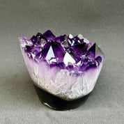 amethyst crystal with agate banded