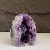 Oval Amethyst and Agate and Quartz Crystal Egg