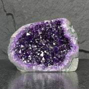 Amethyst and agate geode, amethyst crystal geode