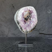 Amethyst Geode with Stand for collectors, A quality amethyst stone from Uruguay