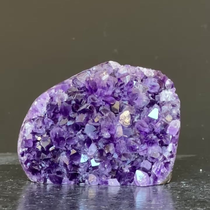 Amethyst cave, crystal purple amethyst