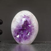 Natural Specimen Egg-Shaped Amethyst Cave, Crystal Quartz Geode Stone, Mineral Energy