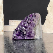 Top Grade Deep Purple Uruguayan Amethyst, Amethyst cluster with agate Formations