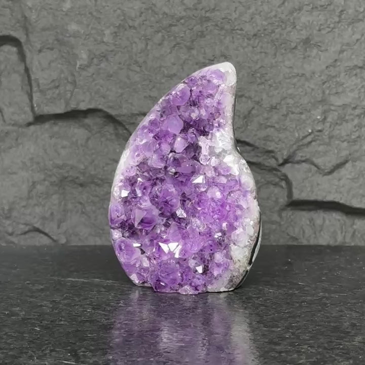 Large Amethyst geode, Unique crystal cluster with Agate formations