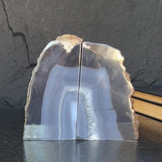 Natural Agate Crystal Bookends, Incredible Polished Stones, Premium quality crystals, extra large geode bookends for decor