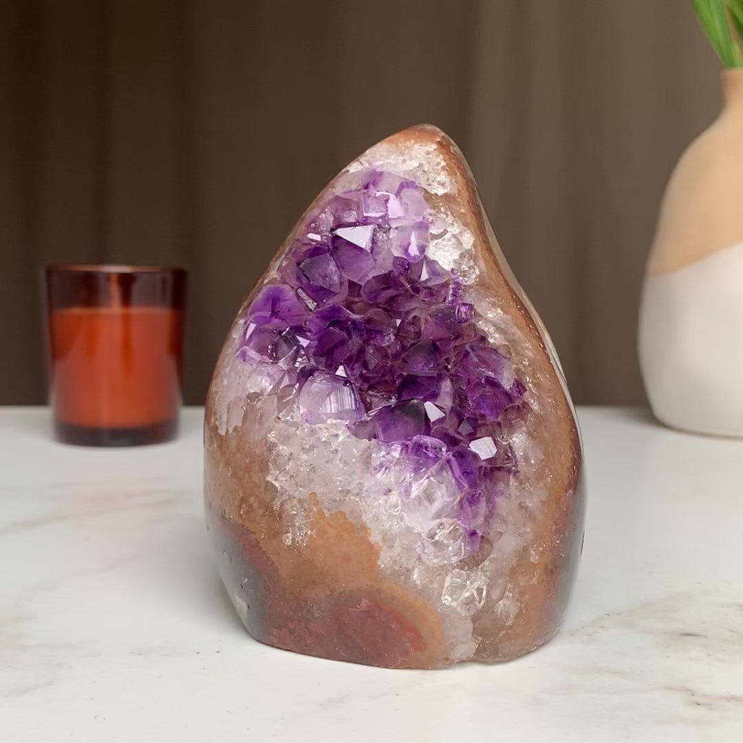 Agate Crystal Flame, perfect housewarming gift for crystal lovers
