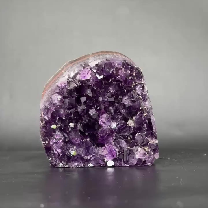 Large crystals Amethyst geode, Unique crystal cluster with FREE GIFT BOX