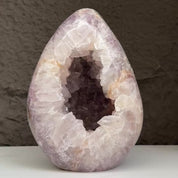 Crystal Geode, home decor with crystals eggs, quartz and agate find