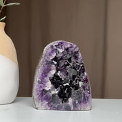 Large Amethyst Crystal Stone, Deep Purple Uruguayan Amethyst Geode , Anniversary Gift for Collectors