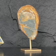 Incredible Jasper formation and Metal Base, Rare Crystal 100% natural