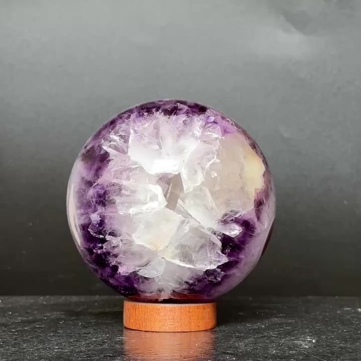 Amethyst Geode Sphere, Crystal Ball, Open Sphere, Extra large sphere