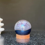 Amethyst and Agate Sphere, Open Crystal ball