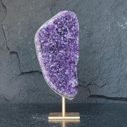 Incredible Crystal with Display Stand, Large Quartz, Amethyst geode on stand