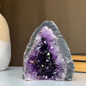 Amethyst geode, Unique raw crystal cluster, Crystal Gift