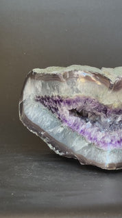 Extra large geode cave, 14 Lb Natural Amethyst crystal, Home Decor Crystal Geode Cave, Tabletop Centerpiece