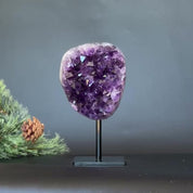 Large Amethyst Crystal Stone, Deep Purple Uruguayan Amethyst Geode , Anniversary Gift for Collectors