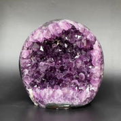 Uruguayan Amethyst and Agate Cave, Natural Geode, 8 inches Amethyst crystal