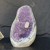 Precious stones and semi precious geode