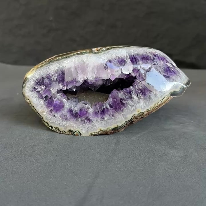 Amethyst geode cave