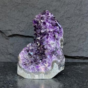 Amethyst with agate formations, amethyst cathedral for crystal decoration, extra large amethyst geode from Uruguay