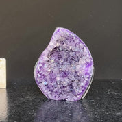 Amethyst crystal flame cluster