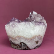 Extra Large Amethyst, Flat shaped Full polished stone, Stunning decor piece