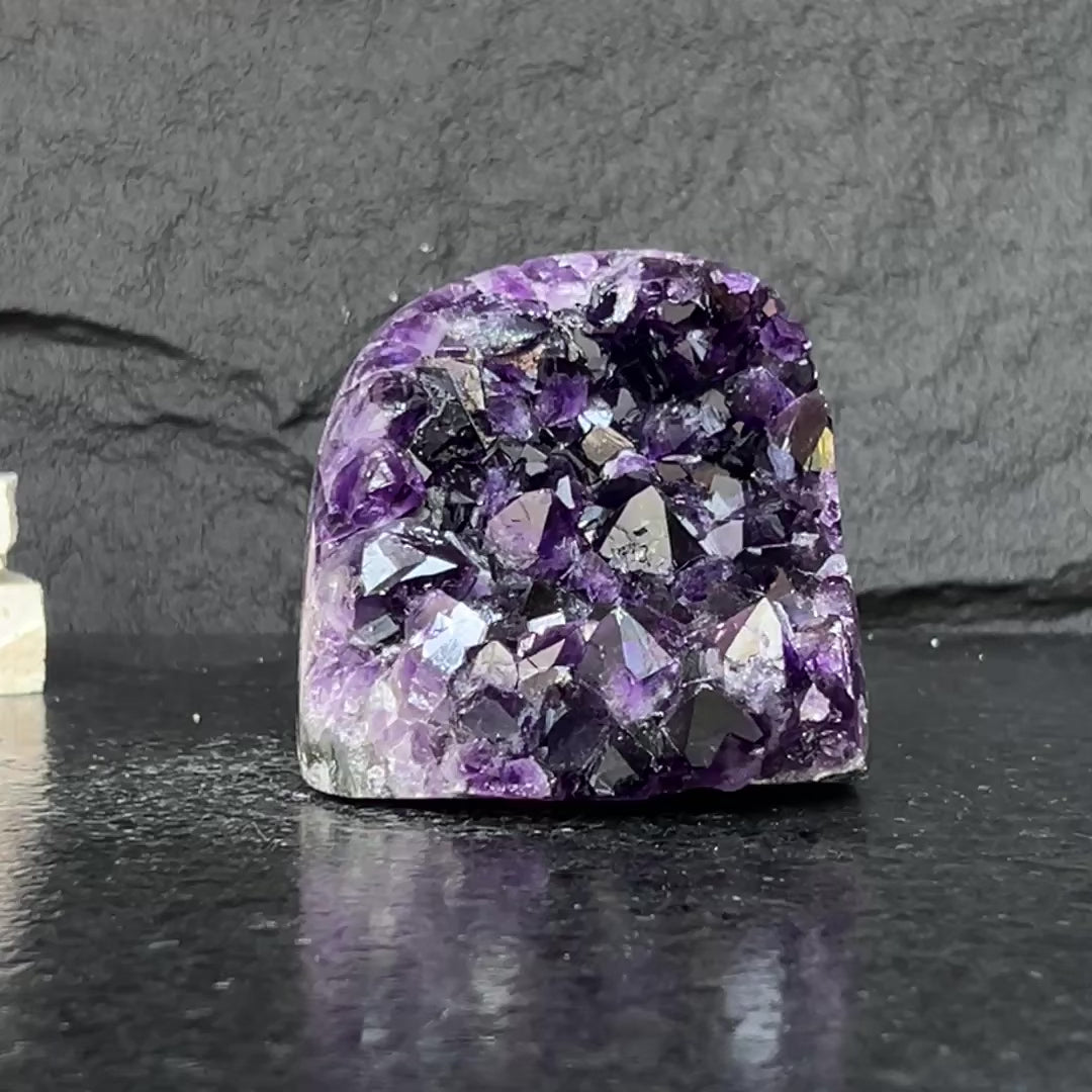 Large crystals (2 Lb) Amethyst geode with Agate formations