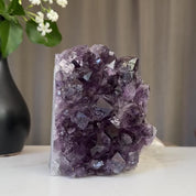 3.7 Lb Amethyst Cave Geode with Agate formations, Huge Crystal Cluster for Collectors