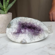 Amethyst cave, amazing small cave geodes, amethysts crystals for decoration, healing crystals