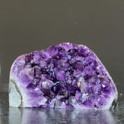 Rare specimen Amethyst geode with agate bands